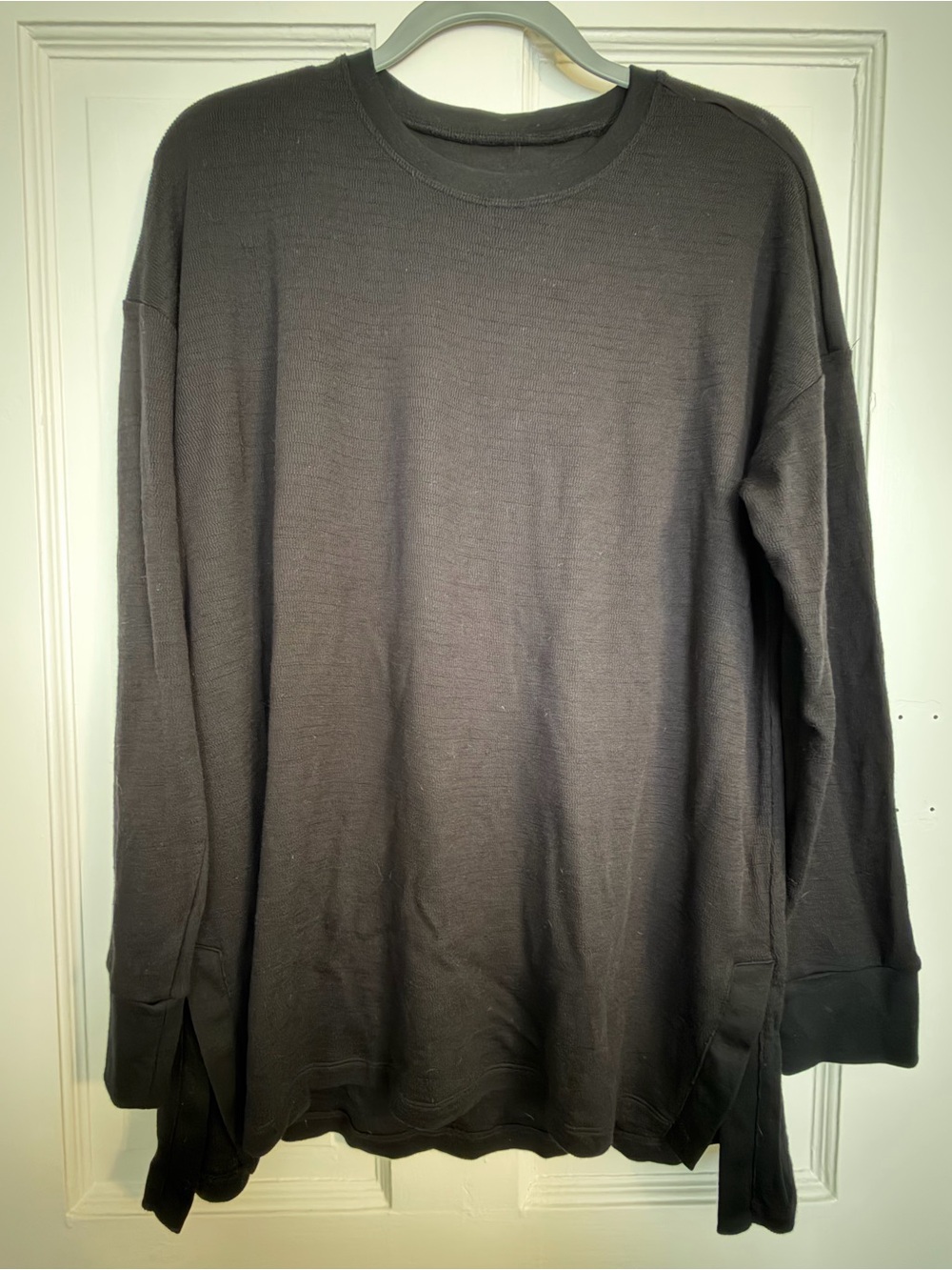 Wool& Scout Waffle Tunic - Black
